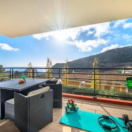 Modern Luxury - Sea View Over Village Èze